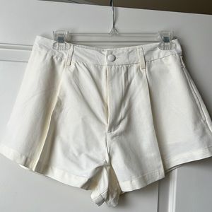 COPY - Cream Forever 21 flare shorts. Never worn. New with tags.